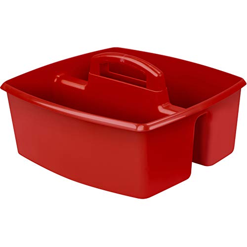 Storex Industries Storex Large Caddy, Red - color: Red, size: 1-Pack, style: Large