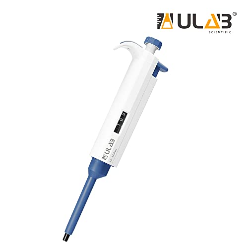 ULAB Single Channel Pipettor, Adjustable Volume Micro Pipettes, Vol.Range.10-100μl, ULH1018 - style: 10-100μl