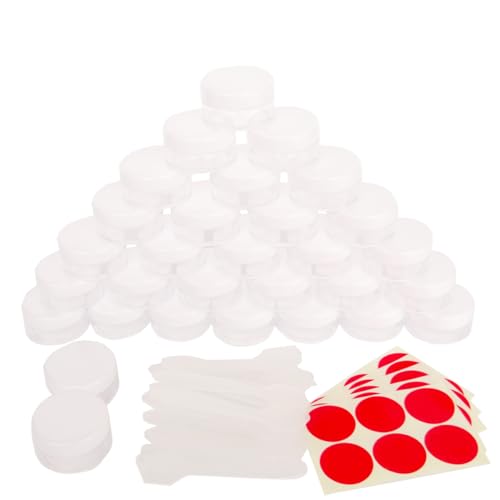 30pcs 10ml Small Sample Jar, Empty Refillable Cosmetic Container - color: 30x 10ml White