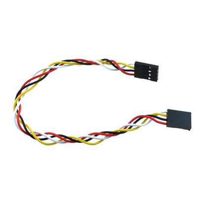RLECS 6PCS 4P Dupont Wire 2.54mm Pitch Female to Female Dupont Wire Connector Multicolour Patch Wire Suitable for Connecting Electronic Device - size: 20cm/7.9inch
