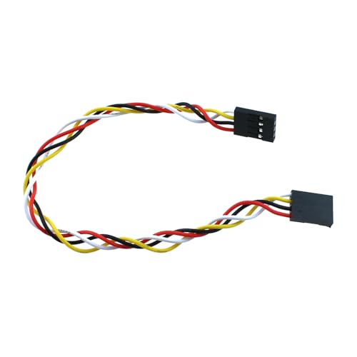 RLECS 6PCS 4P Dupont Wire 2.54mm Pitch Female to Female Dupont Wire Connector Multicolour Patch Wire Suitable for Connecting Electronic Device (Pack of 2) - size: 20cm/7.9inch (Pack of 2)