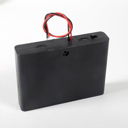 5pcs 6 x AA 9V Battery Holder Case Box with ON/Off Switch and Leads Wire Cover