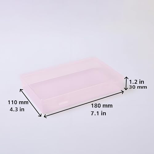 LJY 6 Pink Rectangular Plastic Boxes, 7.1 x 4.3 x 1.2 in for Party Favors - color: Pink, size: 7.1 x 4.3 x 1.2 inch