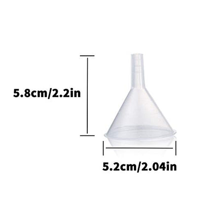Plastic Funnel Set, 3 Pcs Lab PP Funnels