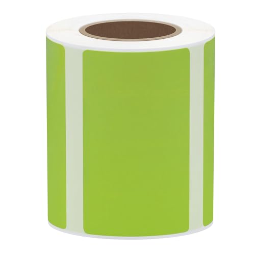 Hybsk Portable Printer Label Paper Multi-Purpose Tear Resistant Direct Thermal Labels Self-Adhesive Stickers Compatible with P50 Label Maker (Green, 2 Rolls) - color: Green, size: 2 Rolls