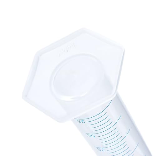 250ml Plastic Measuring Graduated Cylinder, Polypropylene Plastic, 2-Sided Marking, Ideal for Science, School and Home Lab, HUAOU, Pack of 1 - size: 250ml