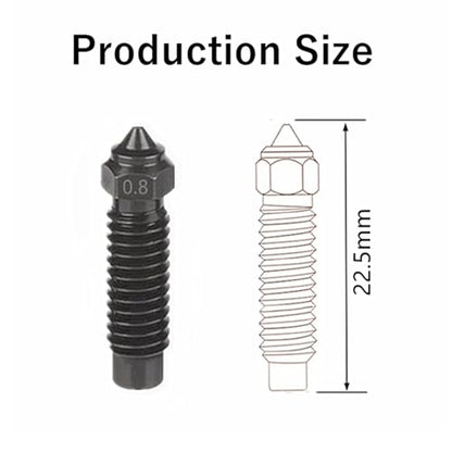 3 Pcs Hardened Steel Nozzles for Neptune 4 Plus/Max hotend Extruder,High Temperature Wear Resistance nozzles for Neptune 4 Plus/Max 3D Printer Accessories (0.8mm) - size: 0.8mm