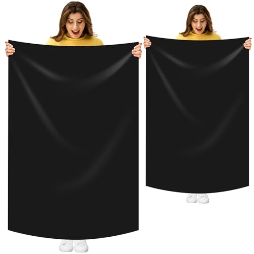 Hushee 2 Pack Extra Large Silicone Mat Place Mats Table Protector Craft Heat Resistant Mat for Kitchen, Painting(Black,24 x 36 Inches) - color: Black, size: 24 x 36 Inches