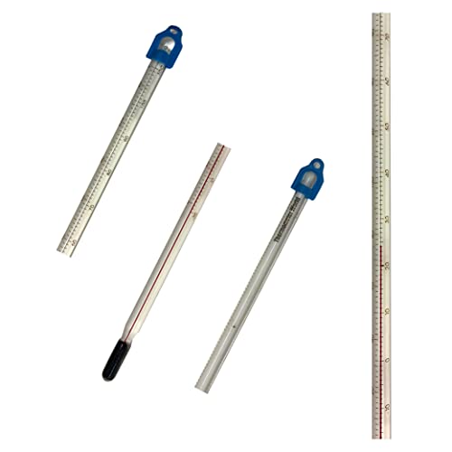 Glass Thermometer -10 to +110C 300 mm for Measuring Water and Liquids