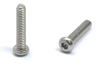 iexcell 100 Pcs M2 x 10mm Thread Pitch 0.4 mm Stainless Steel 304 Hex Socket Button Head Cap Screws Bolts Kit - size: M2 x 10mm