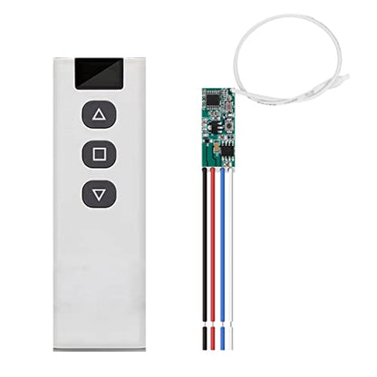 12V DC Motor Drive Forwards and Reverse Controller Module Switch 2A, DC 3V~16V 433Mhz RF Wireless Remote Electric Push Rod Motor Controller for Small DC Motor - style: 1 x Motor Control Module + 1 x Transmitter