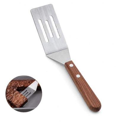 Mrs. Anderson’s Baking Mini Flexible Brownie Cookie Spatula, Stainless Steel Blade with Wood Handle - size: Mini 8-Inch, Stainless Steel