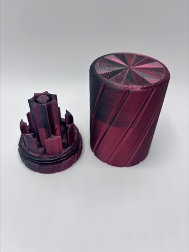 7-Slot Cartridge Storage Station, 3ml Capacity, Multicolor Finish (Black/Red) - color: Black/Red