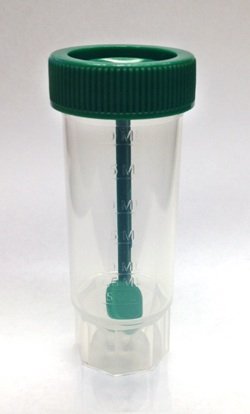 Centrifuge Tubes Flat Bottom with Spoon, 30mL, Non-Sterile, Green Plug Cap, PP (Pack of 25) by BioRx by BioRx Sponix