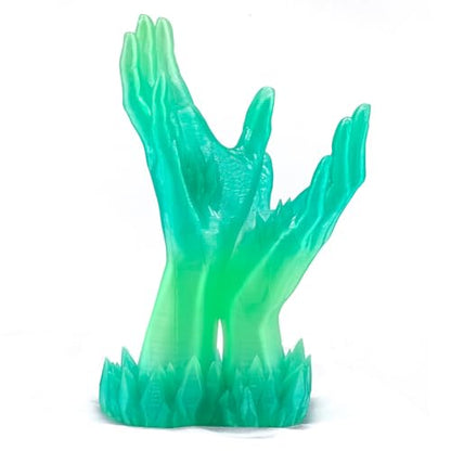 Translucent Rainbow Blue Green PLA 1.75mm 1kg Glitter 3D Printer Filament - color: F_pla-21 Translucent Blue Green