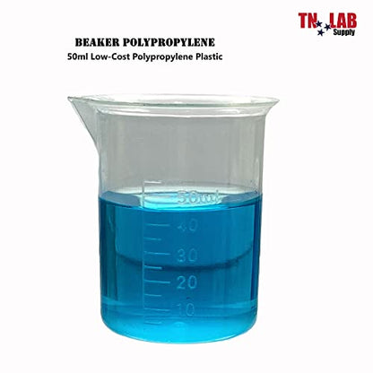 Beaker Set Low-Cost Polypropylene Plastic Set of 4 Beakers (50-100-250-500)
