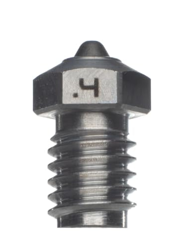 Diamondback V6 Compatible 3D Printer Nozzle, Diamond Tip, High Temp, 0.4mm - size: 0.4mm High Temp