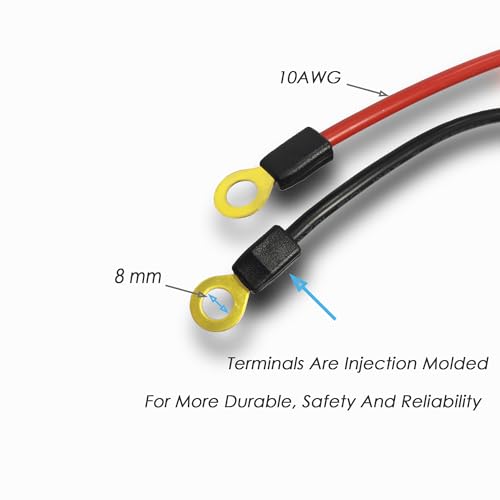 50A Anderson Plug Cable, 10AWG 1.64Ft Wire with Copper O-Ring - size: Anderson connector with copper ring