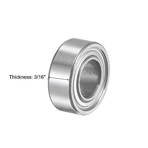 uxcell 5pcs Bearings Accessory Kit, 1/4" I.D. 1/2" OD Ball Bearing