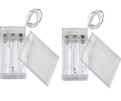 4PCS AA LED String Battery Holder and Screws,3 x 1.5V 3Slot AA Battery Holder and Switch for LED String Light DIY or Fixing - color: Style-B