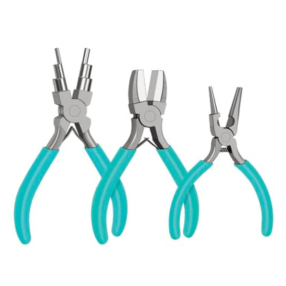 C&T 3-Piece Jewelry Pliers Set, Jewelry Making Tools Kit - style: 3PC