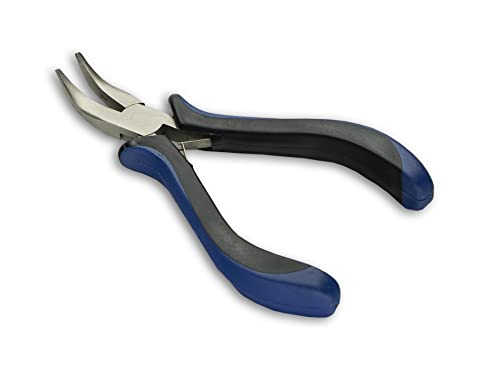 HURON Pliers, Springloaded Bent Nose (1/3/10/25/100 pc) (1pc) - style: Bent Nose
