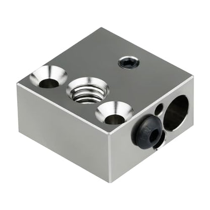Updated High Temperature CR-10 Plated Copper Heater Block for MK8 Extruder Creality All Metal Hotend Ender3 V2 Ender 3 pro Ender 5 Pro Plus CR10 S4 S5 3D Printer (Copper)