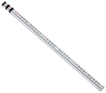 Firecore 9-Foot Aluminum Grade Rod – 10ths, Dual Sided 3-Section Telescopic Survey Rod - size: 9FT - 10ths