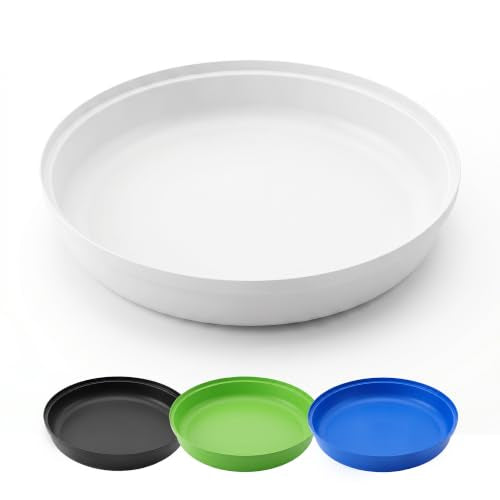 MEKA Deep Tuff Tray 27.8” Round Sensory Play Base, Heavy Duty Plastic Deep Spot Messy Activity Mud Water Sand Tray, Outdoor Indoor Open-Ended Learning Toy White - color: White