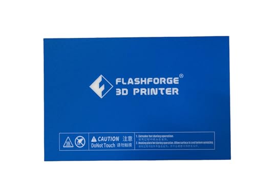 Smilyeez Listing for FlashForge HP-00057 Platform Sticker for Creator Pro, Creator Pro 2, Dreamer, Dreamer NX, and Inventor - 232mm x 154mm Original Build Surface (1 Sticker) - size: 1 Pack