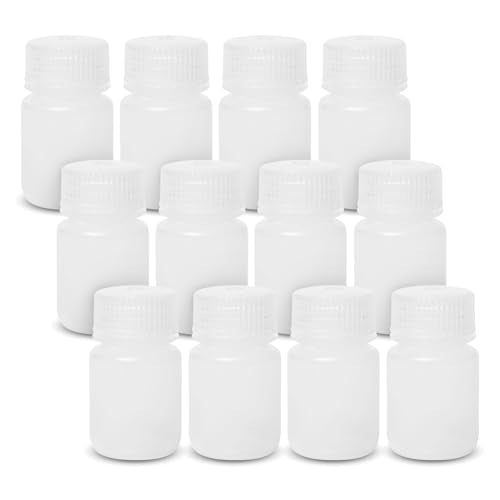 United Scientific™ Wide Mouth Sample Containers with Lids, 30ml, 12-Pack - size: 1 oz (Pack of 12)