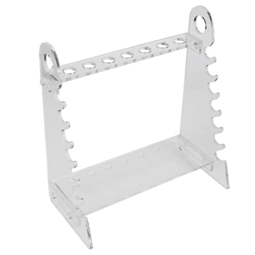 Pilipane Organic Glass Trapezoid Pipette Holder Stand Support Rack for Laboratory Experiments with 1.5cm Hole Diameter Durable and Portable Design