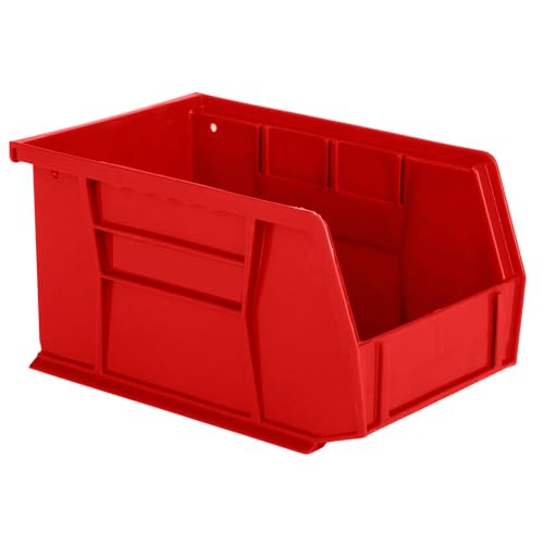HE HUDSON EXCHANGE 9.5" x 6" x 5" (12 Pack) Plastic Stackable Storage Bin, Red - color: Red, size: 12 Pack