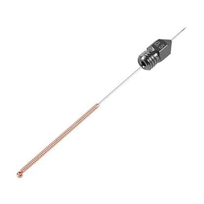 Aokin 3 Pcs 0.6mm Hardened Steel Nozzles MK8 Nozzles 3D Printer Nozzles and 3 Pcs 0.5mm Stainless Steel Nozzle Cleaning Needles for Creality Ender 3/3 Pro/3 V2, Ender 5/5 Pro, CR-10/10S, Makerbot - color: 0.6mm