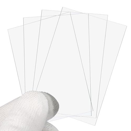 PATIKIL 50x75mm Glass Streak Plate, 6pcs Lab Glass Slides Microscope Glass Slides Optical Optically Clear Glass Slides Smooth Edges High Transparency Transparent Uniform Thickness - size: 50x75mm