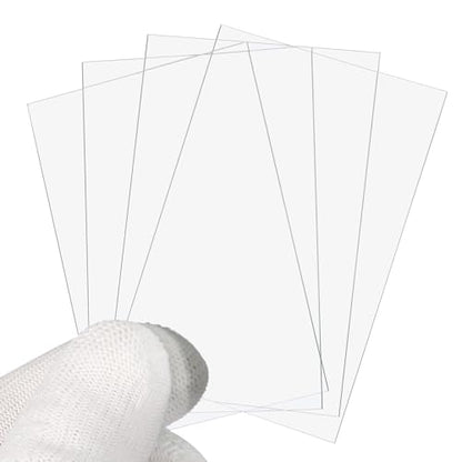 PATIKIL 50x75mm Glass Streak Plate, 6pcs Lab Glass Slides Microscope Glass Slides Optical Optically Clear Glass Slides Smooth Edges High Transparency Transparent Uniform Thickness - size: 50x75mm
