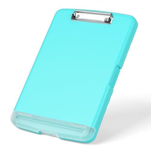 Rimilak Clipboard with Storage, 8.5 x 11'' High Capacity Clip Board, Green - color: Mint Green