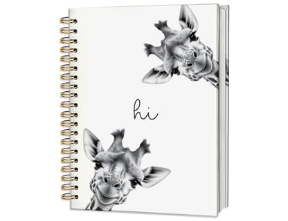 Giraffe Notebook, Giraffe Gifts for Women Girls Kids - color: Giraffe, style: White