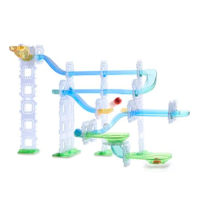 Discovery Marble Run Race Track – 58-Piece Marble Maze Construction Set| 6 Marbles| STEM Learning Activity| Sensory Toy Building Kit| Educational Physics & Engineering Toy for Kids Ages 6+