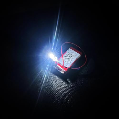 50PCS 5mm Cool White Pre-Wired LEDs, 3-12V DC with Inline Resistors - color: White / 50 Pcs