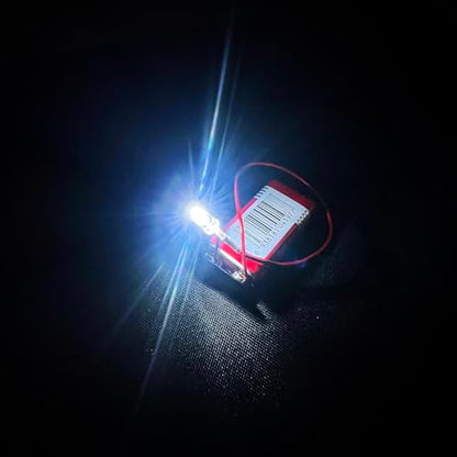 50PCS 5mm Cool White Pre-Wired LEDs, 3-12V DC with Inline Resistors - color: White / 50 Pcs