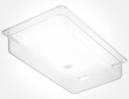 CURTA 6-Pack Full Size 4" Deep NSF Polycarbonate Food Pans | Dishwasher & Freezer Safe Clear Container for Prep Tables, Buffet, Salad Bar, Commercial & Home Kitchen - color: Full Size, size: 4" Deep