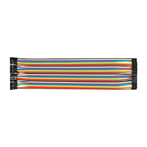 Breadboard Jumper Wires Ribbon Cable, [for PC Motherboard, DIY Experiment] - Female to Female / 2P to 1P / 2mm to 2.54mm Pitch / 20.5cm / 20Pcs