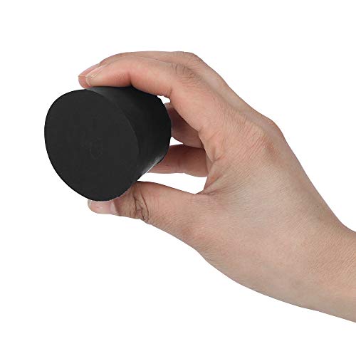 Enjoyist 34 Pack Solid Rubber Stoppers, 13 Assorted Sizes, 000# - 10# Black Tapered Lab Bungs
