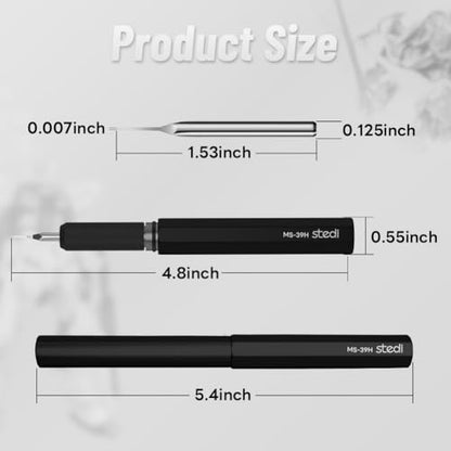 stedi Model Scriber 0.2mm Tungsten Steel Blade Panel Line Tool for Models - style: Black+0.2mm