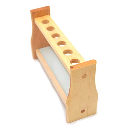 21mm/0.81" Wooden Test Tube Rack Holder - 25ml Test Tubes, 6 Slots - color: 25ml 6Slots