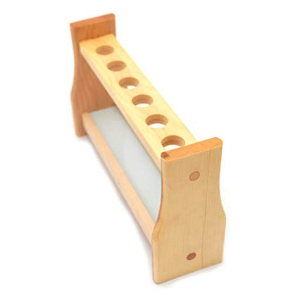 21mm/0.81" Wooden Test Tube Rack Holder - 25ml Test Tubes, 6 Slots - color: 25ml 6Slots