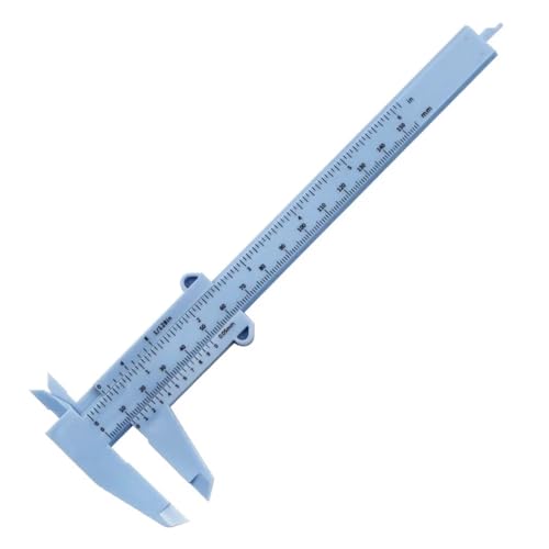 0-150mm Vernier Calipers Double Rule Scale Plastic Ruler for Jewelry Measurement School Student Measuring Tools Hand Tool(Black) - color: Black
