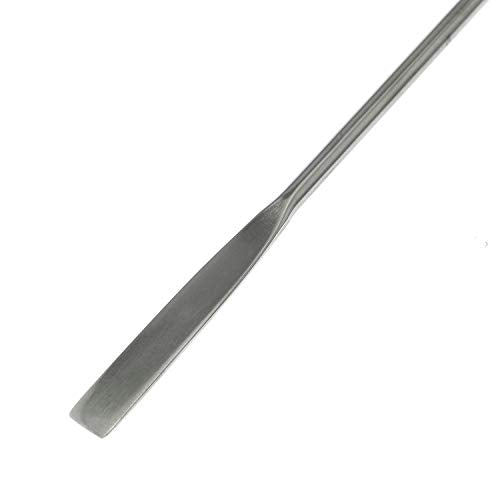 Stainless Steel Lab Laboratory Mini Double-Ended Spatula Semi-Micro Shovel Tapered Arrow End Flat Ends 50 mm X 9 mm