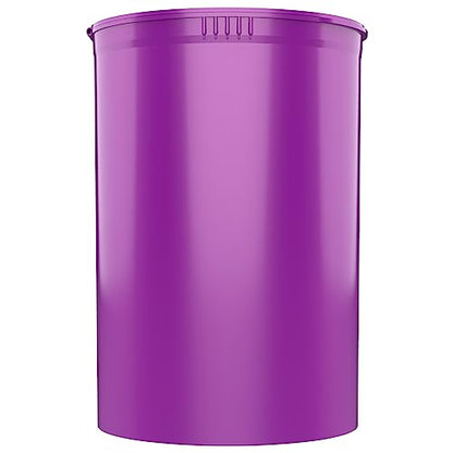 Dragon Chewer 160 Dram CR Plastic Packaging Pop Top Containers - Child Resistant Travel Holder Vial Bottles - 33 qty (Purple) - color: Purple